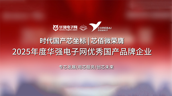 芯佰微荣膺“2025年度华强电子网优秀国产品牌企业”，锚定AI时代国产芯坐标