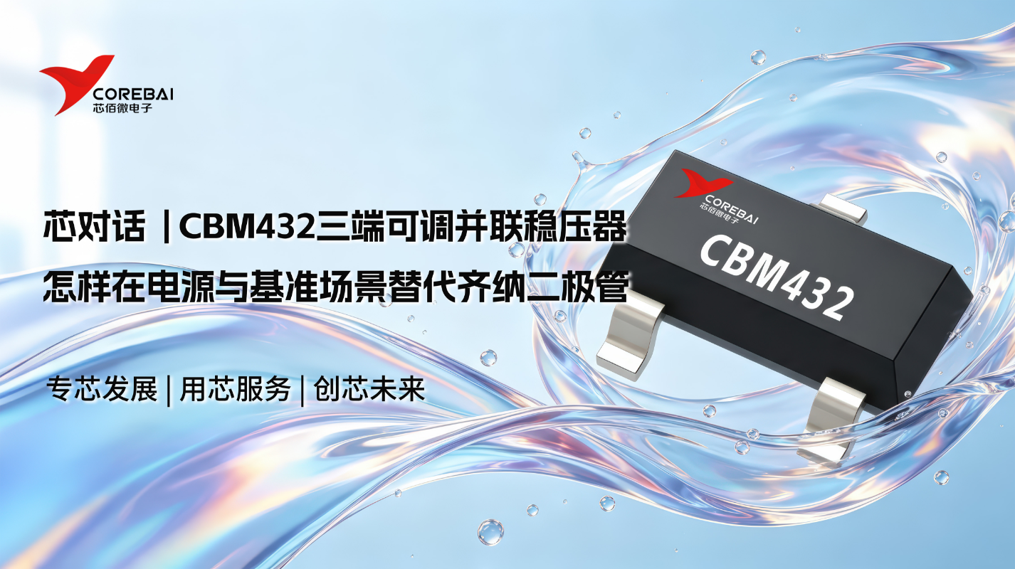 三端可调并联稳压器 | CBM432 [怎样在电源与基准场景替代齐纳二极管]